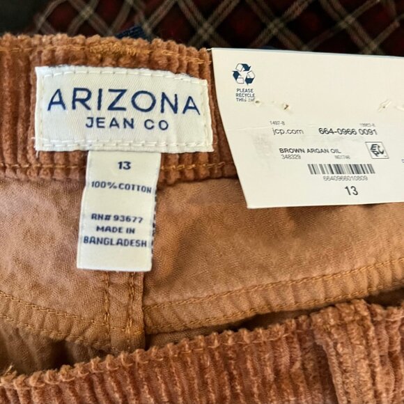 Women's Brown Corduroy Relaxed Fit Pants NWT - Picture 4 of 4